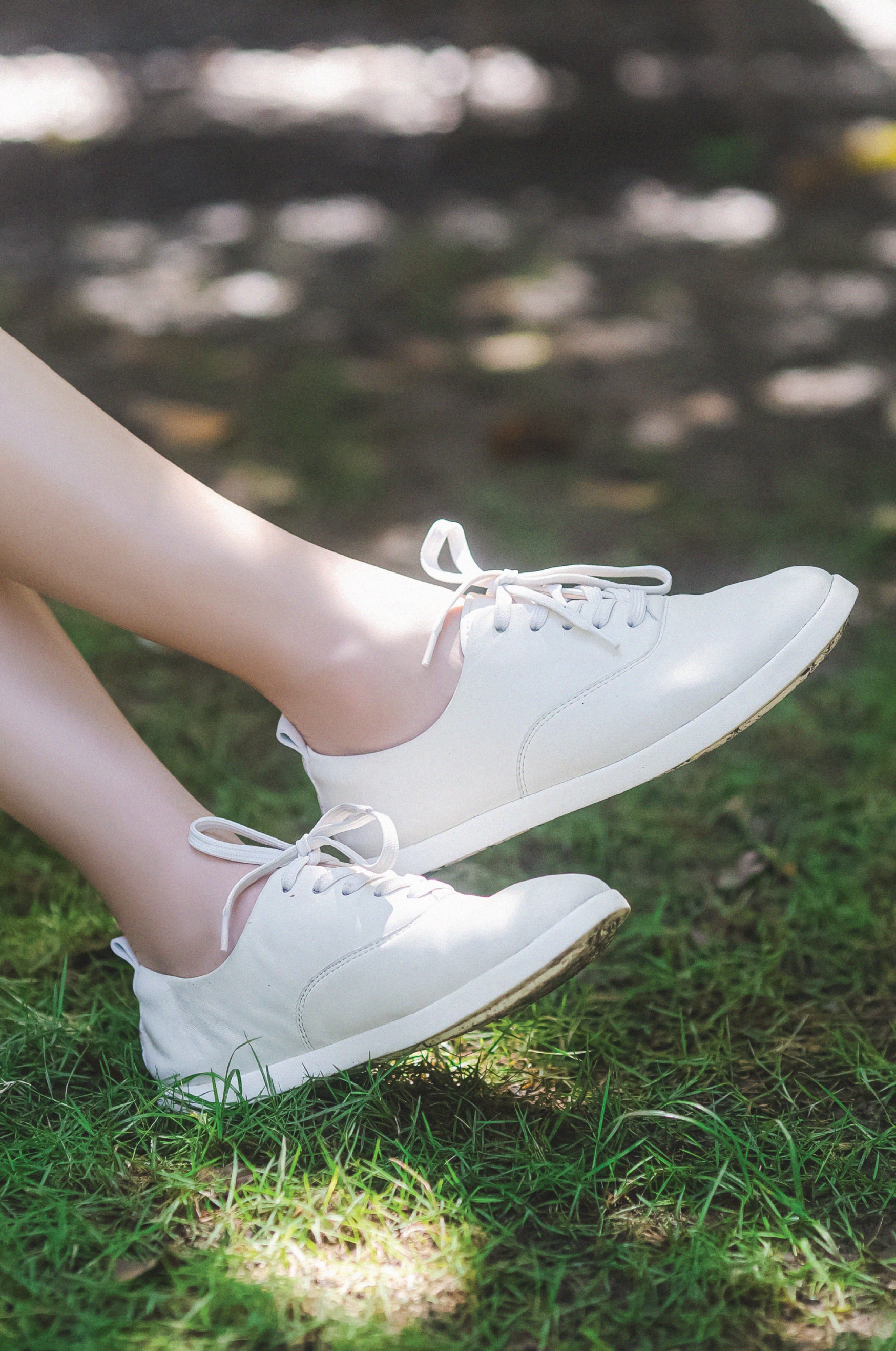AceLite Tie White Leather