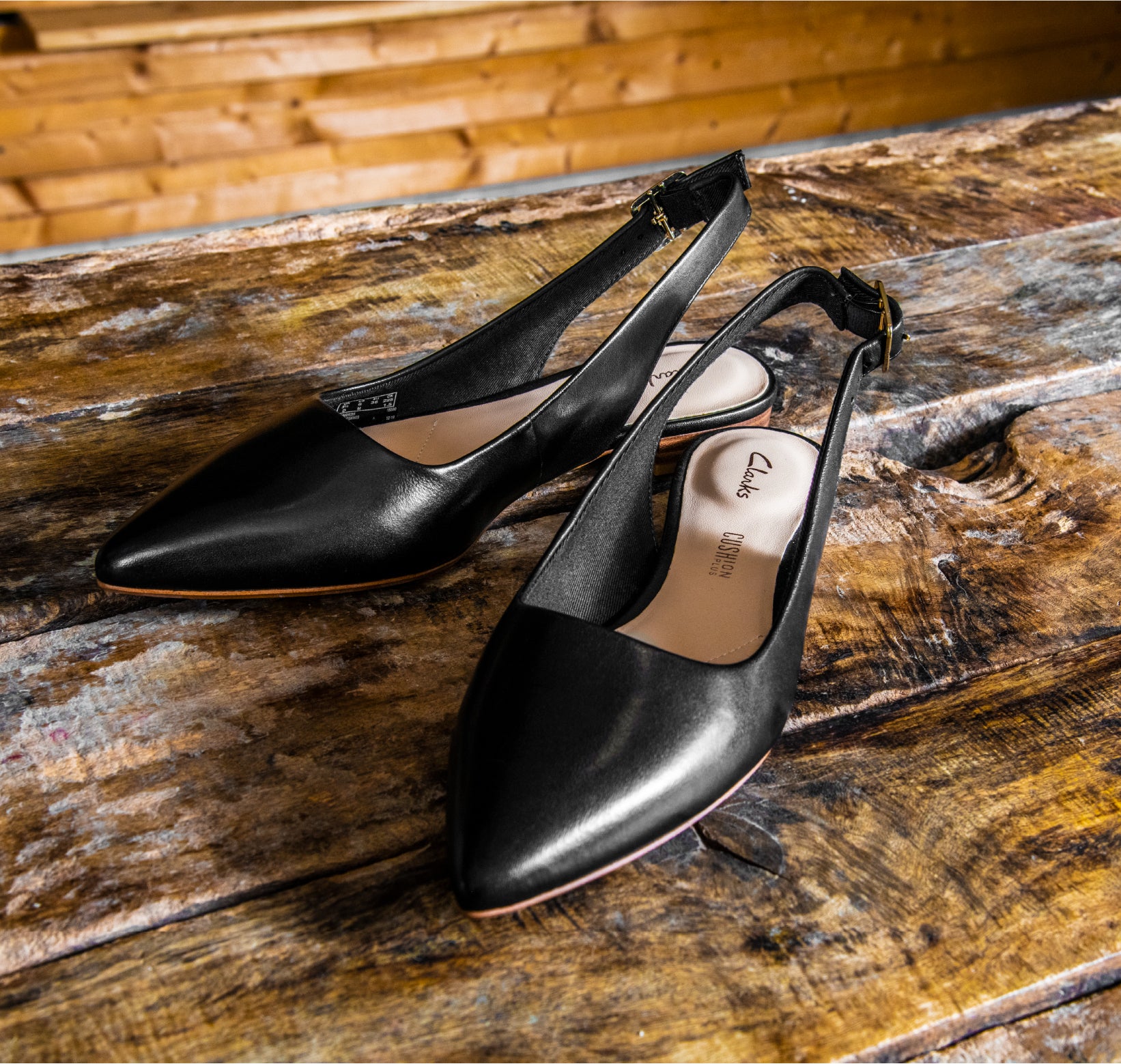 Laina15 Sling Black Leather